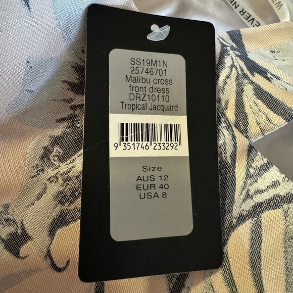 Ever New Melbourne Malibu Cross Front Dress Size 8 - Picture 9 of 10